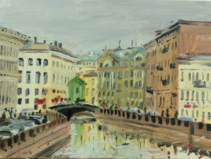 Fontanka river. - K k gallery