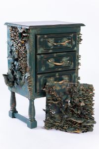 Luxury Nightstand with Its Wall Deco - Collage