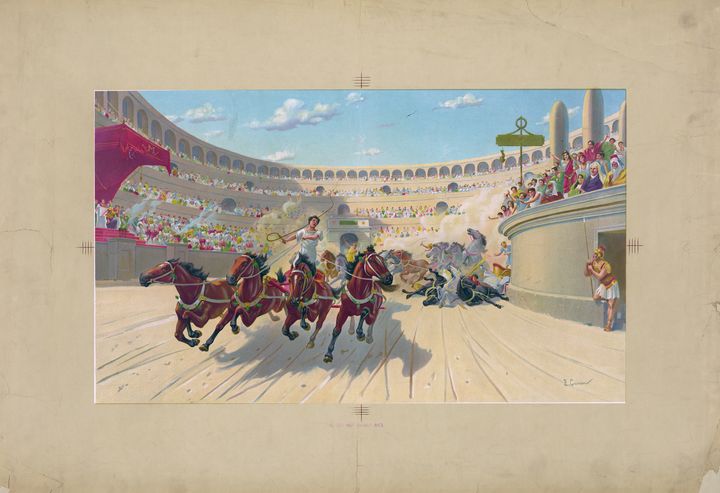 The Ben-Hur Chariot Race (c1880) - Yvonne - Drawings & Illustration ...