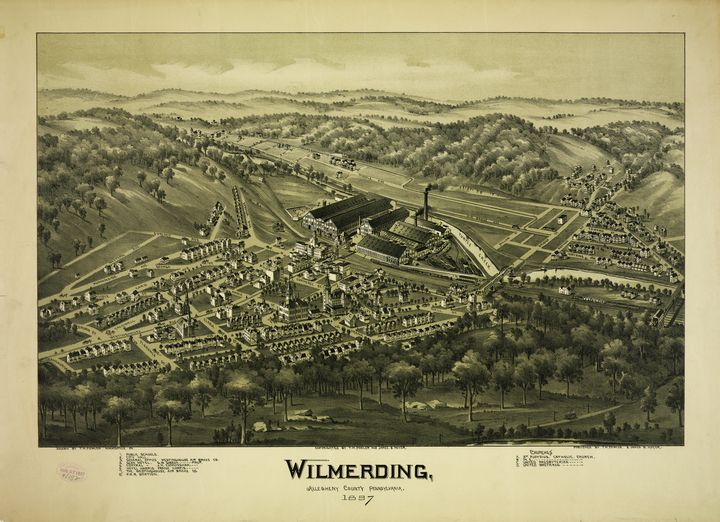 Wilmerding, Pennsyvania (1897) Yvonne Drawings & Illustration