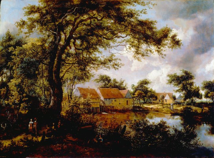 Wooded Landscape with a Water-Mill - Yvonne