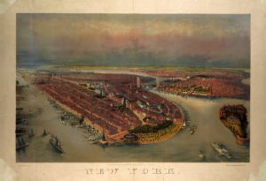 Bird's-eye view New York City (1874)