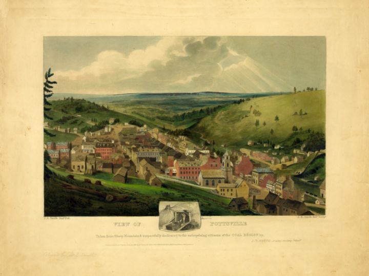 View of Pottsville Pennsylvania 1833 - Yvonne