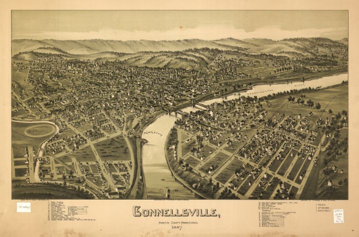 Connellsville, Pennsylvania (1897) - Yvonne - Drawings & Illustration ...