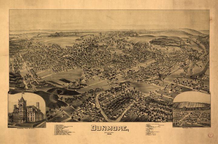 Dunmore Pennsylvania 1892 Yvonne Drawings Illustration Places   1566 23 2 21 12 21 0m 