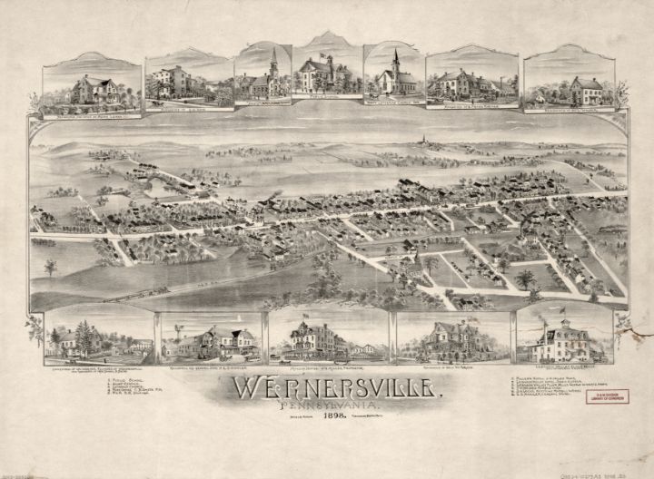 Wernersville, Pennsylvania (1898) Yvonne Drawings & Illustration