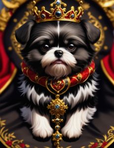 King Short Haired Shih Tzu Puppy