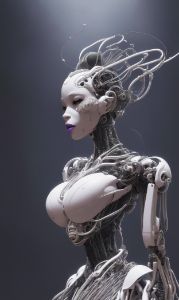 Robotic Cyborg Woman Sci-Fi Fantasy