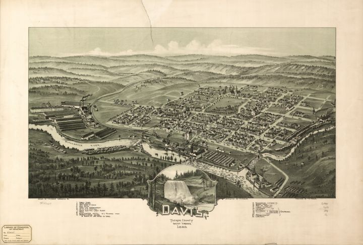 Davis, West Virginia (1898) - Yvonne - Drawings & Illustration, Places 