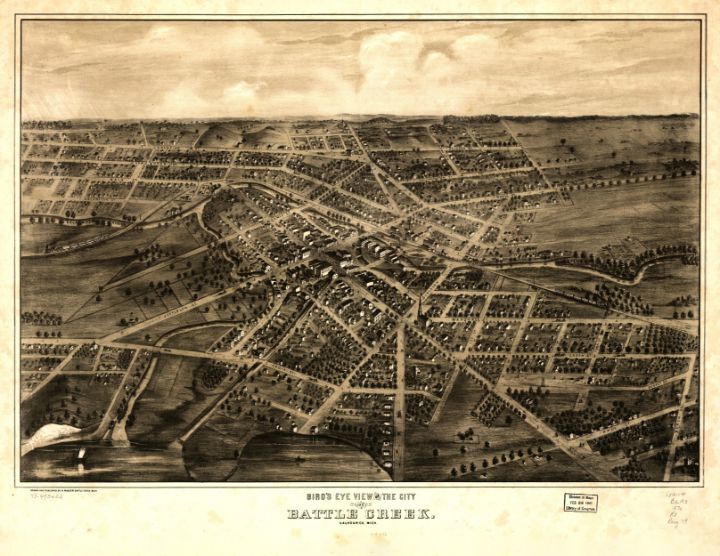 Battle Creek, Michigan (1870) - Yvonne - Drawings & Illustration ...