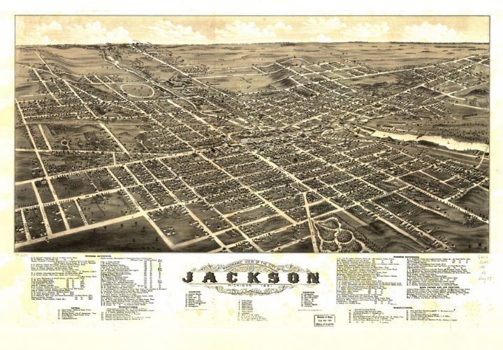 Jackson, Michigan (1881) - Yvonne - Drawings & Illustration, Places ...