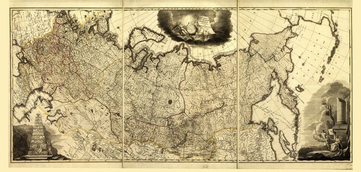 Map of Russia (1786) - Yvonne