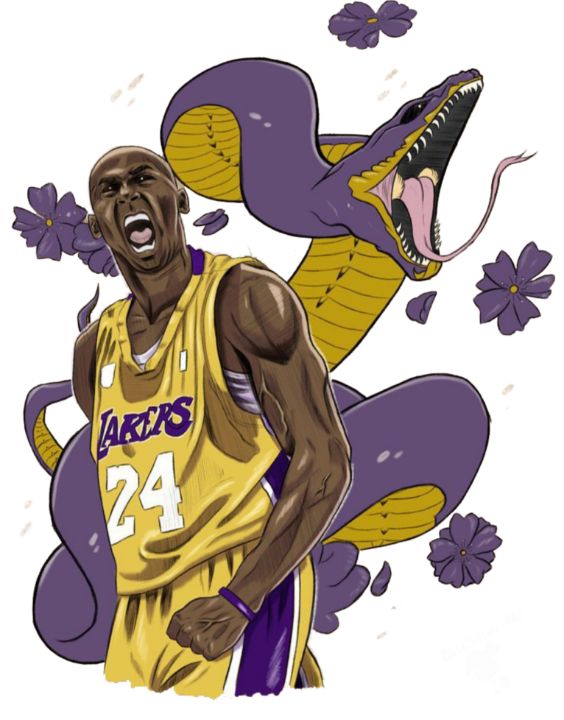 NBA Poster Kobe Bryant Black Mamba - Team Awesome - Digital Art, Sports &  Hobbies, Basketball - ArtPal