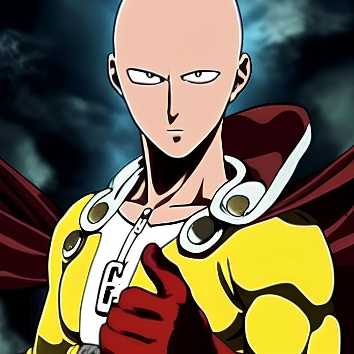 Saitama (One Punch Man) Legacy Portrait Art Print