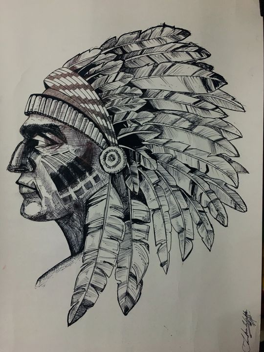 American Indian, Indian Drawing HD wallpaper | Pxfuel