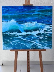 Wave - Oksana Davydenko - Paintings & Prints, Landscapes & Nature