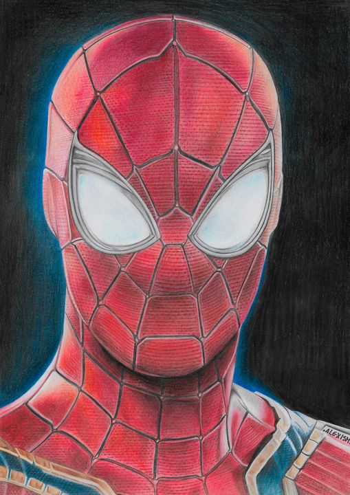 Drawing a Realistic Dark Spiderman Character - Photoshop Lady