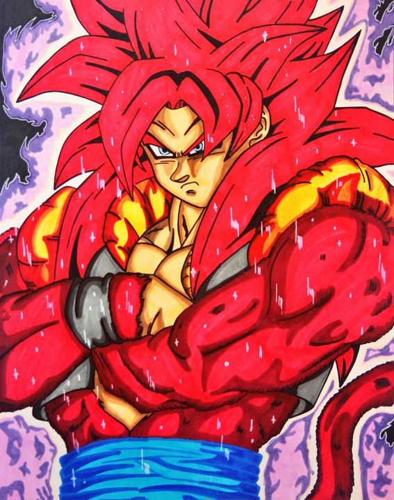 GOGETA SSJ BLUE Fan Art Print 