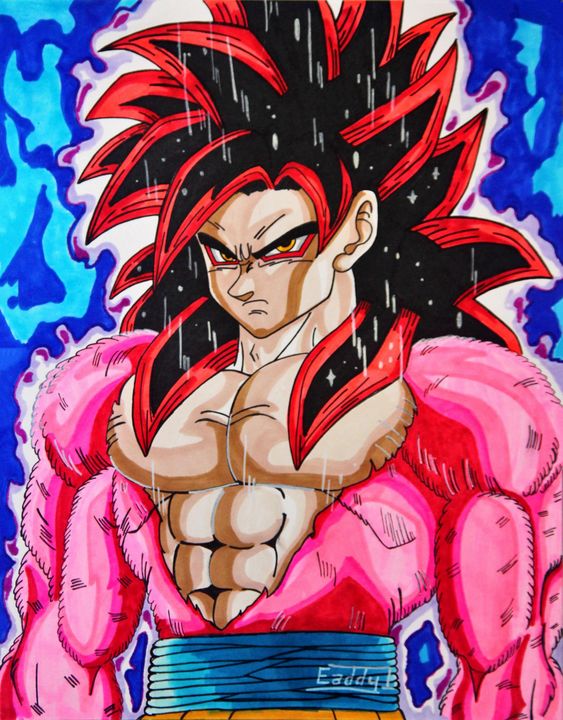 LIMIT BREAKER SSJ4 GOKU - Elixar Art XL - Paintings & Prints