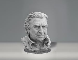 Mikis Theodorakis sculpture