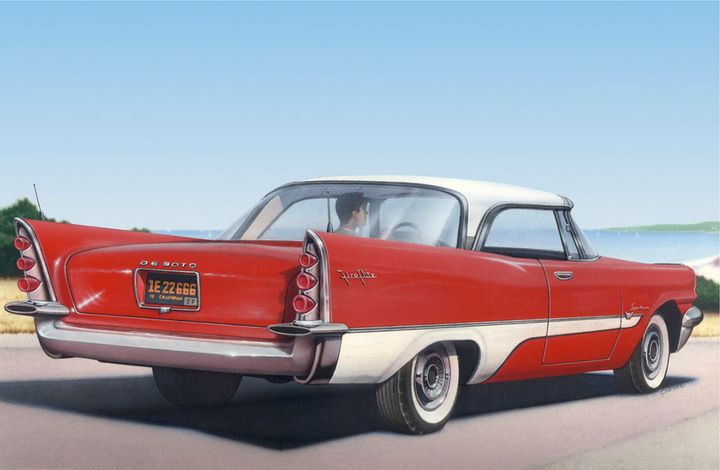 1957 De Soto Fireflight Print - Walt Curlee Fine Art & Prints