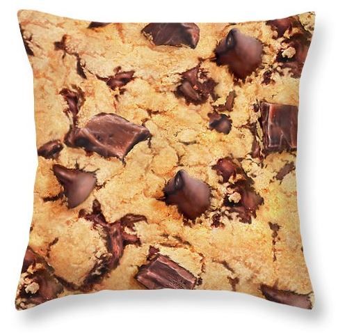 Chocolate Chip Cookie Throw Pillow Walt Curlee Fine Art Prints