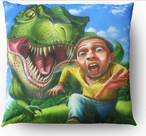 tyrannosaurus-Rex Throw Pillow - Walt Curlee Fine Art & Prints