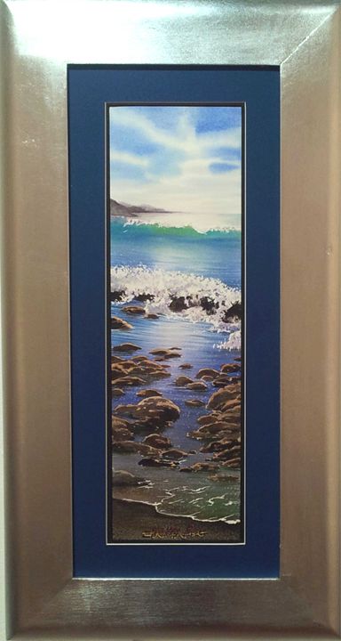 Blue midday marina-16 x 50 cm - Robert C. Murray II