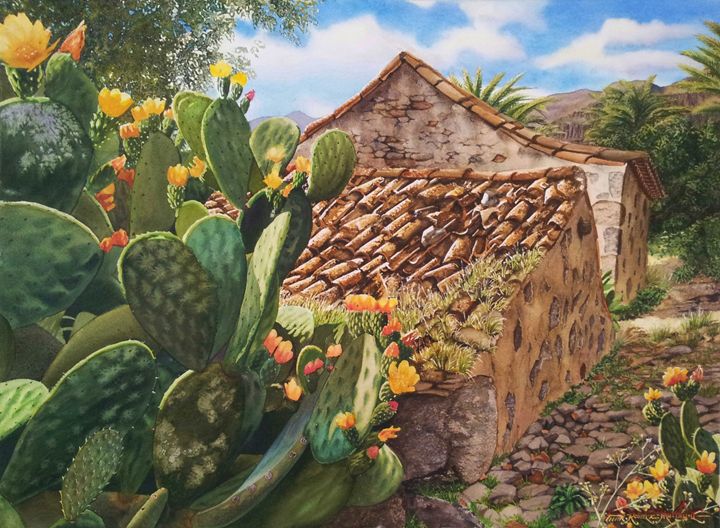 Reclamation-watercolor 75 x 55 cm - Robert C. Murray II