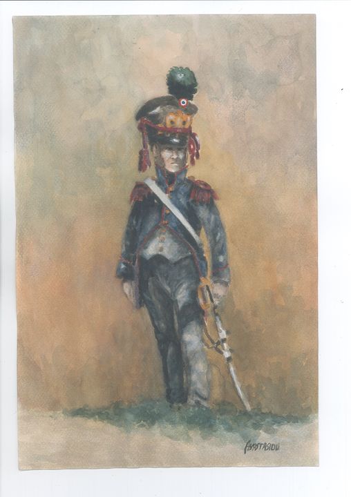 French Line Infantry Officer 1813 - Sotiris Anastasiou