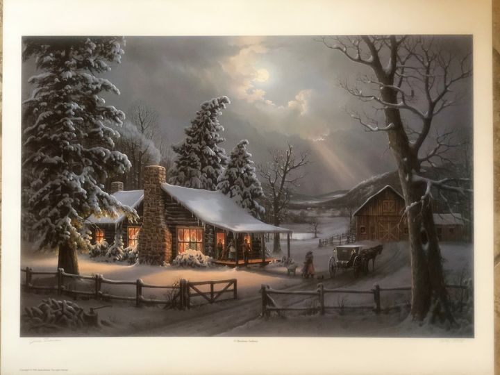 A Christmas Embrace Okie S Emporium Paintings Prints