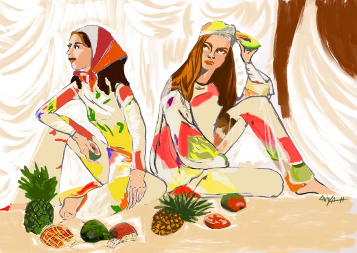 Market Fruit 1 - Aviyahs Art