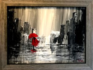 Off to nowhere with a Red Umbrella