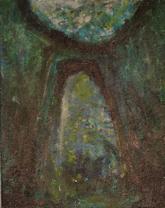 Portal - Dark Green - Natacha Rioux Paintings
