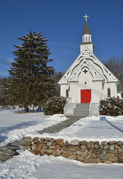 Quaint Country Church in Winter - NatureBabe Photos - Photography ...