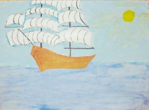 sailboat and sea