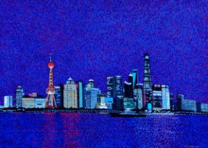 The night view in Shanghai