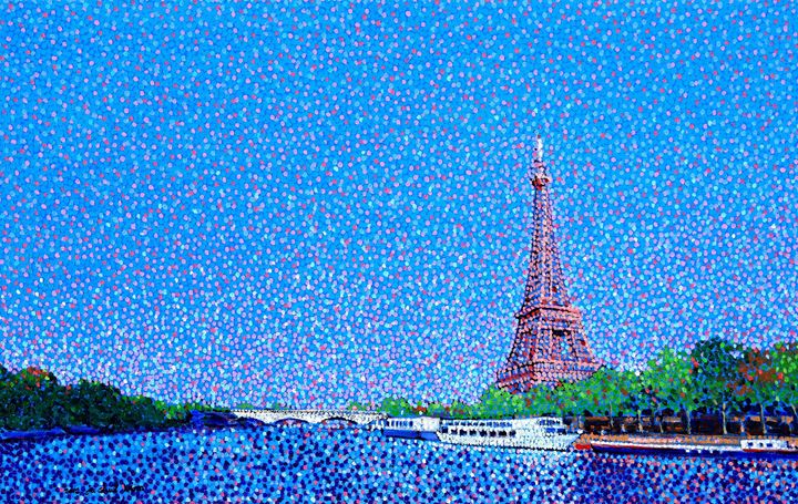 Eiffel Tower and the Seine River - JUCHUL KIM