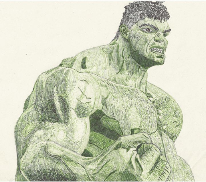 hulk easy sketch