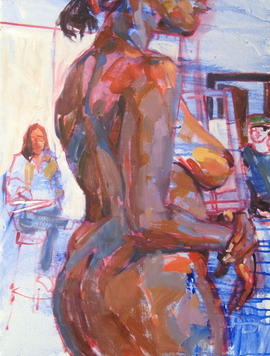Standing nude from back 2 - Sandy Parsons - Available Artwork
