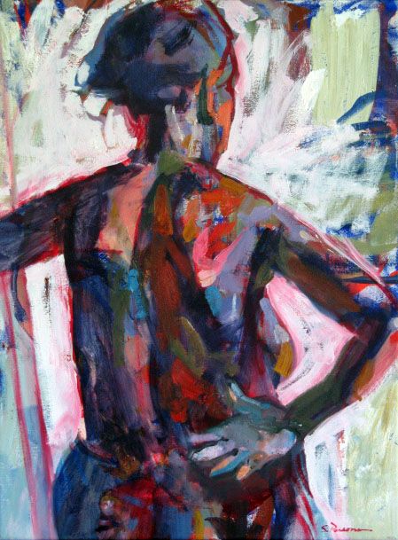 Standing nude from back - Sandy Parsons - Available Artwork