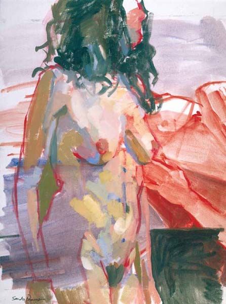 Standing Nude Brunette - Sandy Parsons - Available Artwork