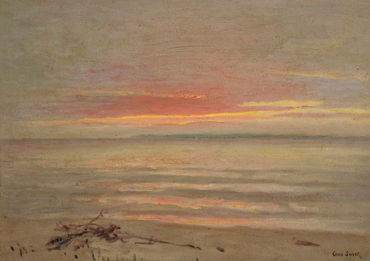 Otto Stark~The Sunset Glow - Old classic art - Paintings & Prints