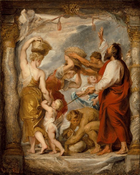 Peter Paul Rubens~The Israelites Gat - Old classic art