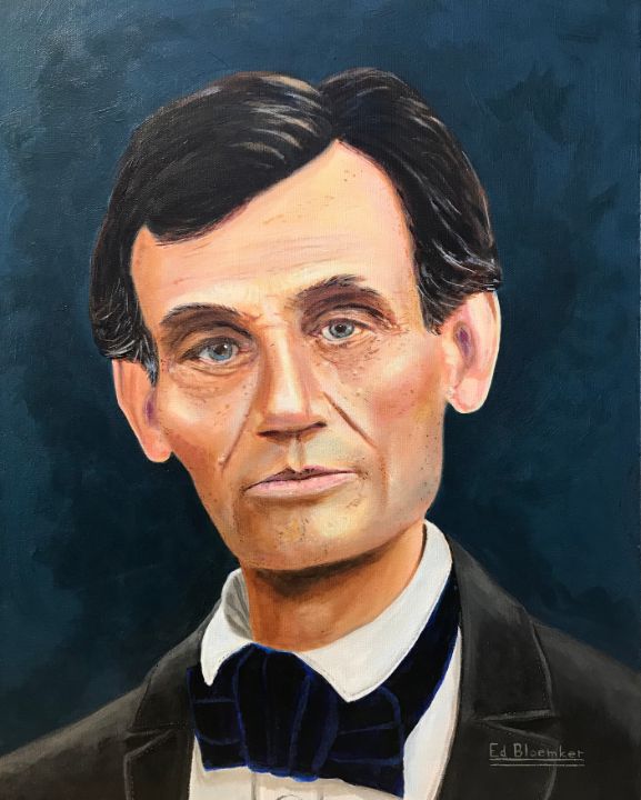 Young Abe Lincoln 1858 Ed Bloemker Art Paintings & Prints, Politics