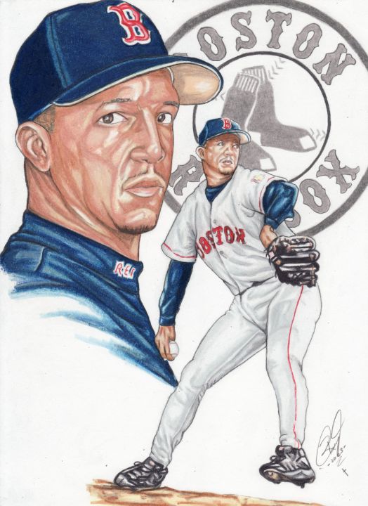 Pedro Martinez Boston Red Sox - Artist at Large Studio - Paintings