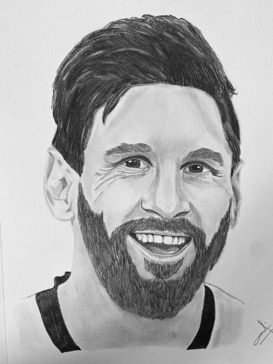 Messi drawings easy | Football player easy drawings | How to draw Lionel Messi  step by step | Messi drawing, Football player drawing, Easy drawings
