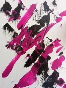 Pink abstract artwork