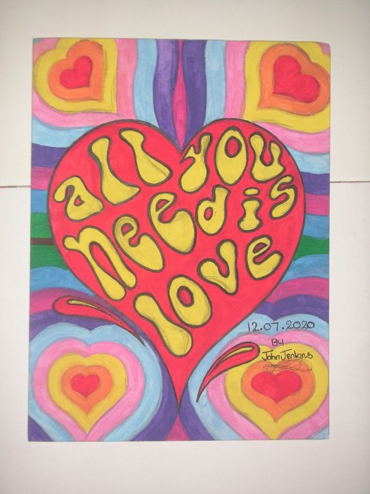 all you need is love - the beatles - Jenksies Arts