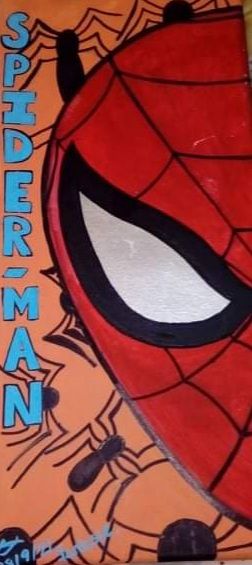 spiderman head - Jenksies Arts